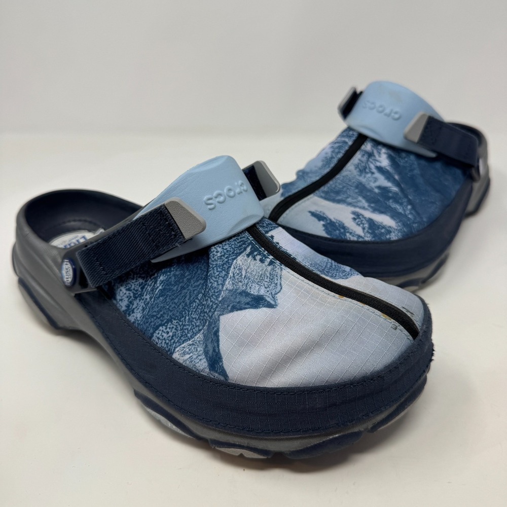 Crocs Busch Light Beer All Terrain Clogs Bottle Opener Torch Koozie Shoe Men's 9